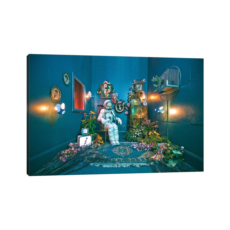 The Lonely Astronaut VII by Karen Jerzyk - Wrapped Canvas Print, 45.72cm H x 66.04cm Wx 3.81cm D