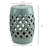 Outsunny 13" X 18" Ceramic Garden Stool With Woven Lattice Design & Glazed Strong Materials Decorative End Table-2007724913