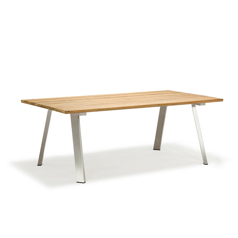 Richelle 79'' Wood Outdoor Dining Table