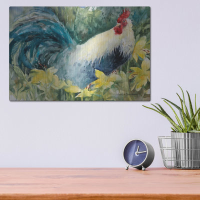 Art mural en métal parmi les lys par Annelein Beukenkamp, 36 po x 24 po
