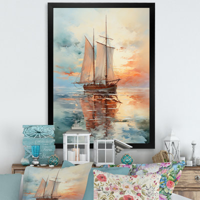 Voilier Ethereal Waters II - Décoration murale nautique et plage