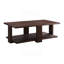 Table basse en noyer avec pieds droits