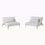 Tissu convertible futon avec pieds en métal