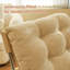 Fauteuil d'appoint moderne à oreilles, tissu rembourré confortable avec structure en métal pour un usage domestique, beige doux