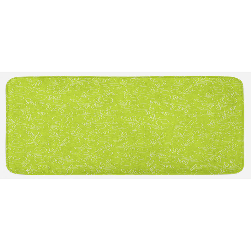 Cottage / Country Floral Synthetic Kitchen Mat