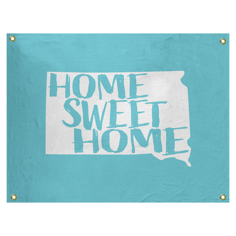 Tapisserie murale south dakota south the home, H 26 po x l 36 po, Bleu sarcelle