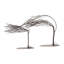 2 Piece Windy Woods Brown Bronzed Metal Tree Sculptures