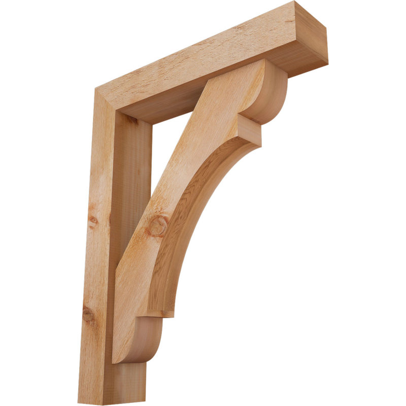 Support de bloc olympique avec entretoise décalée, 36 x 28, Cèdre rouge occidental de l 6 po (scié brut)