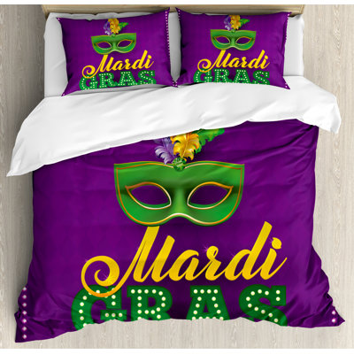 Mardi Gras Eclectic Duvet Cover