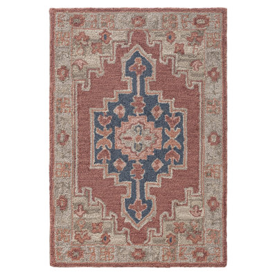 Tapis rectangulaire en laine Millian