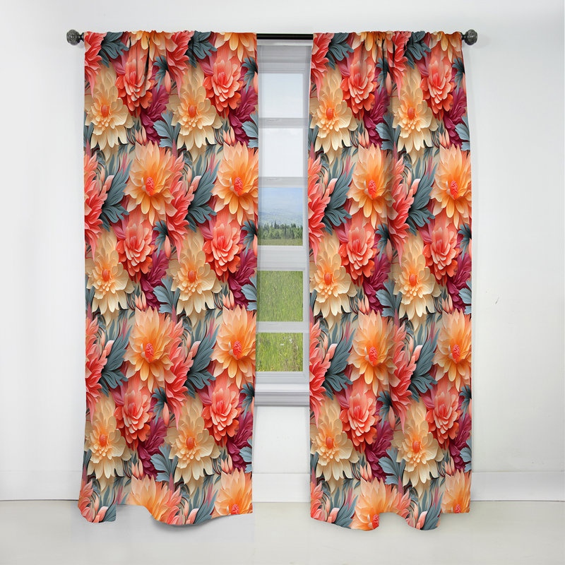 Coucher de soleil à motif tropical iv - Sunset, L 52 po x L 84 po