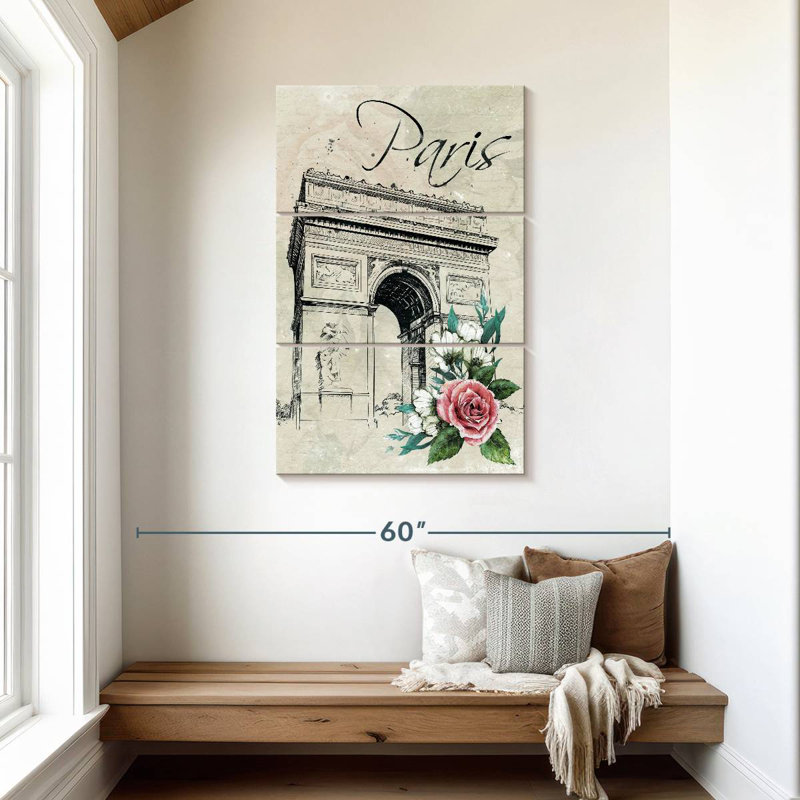 Lilie Champs-Elysees Paris Floral, H 45 po x l 28 po