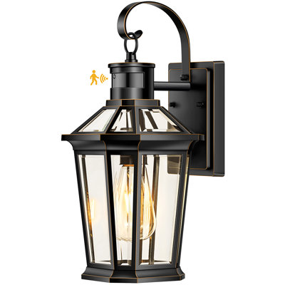 Lark Manor Motion Sensor Outdoor Wall Lights, Dusk to Dawn Outdoor Carriage Lights Wall Mount