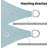 Waterproof 12' Triangle Shade Sail-111285792-111285781