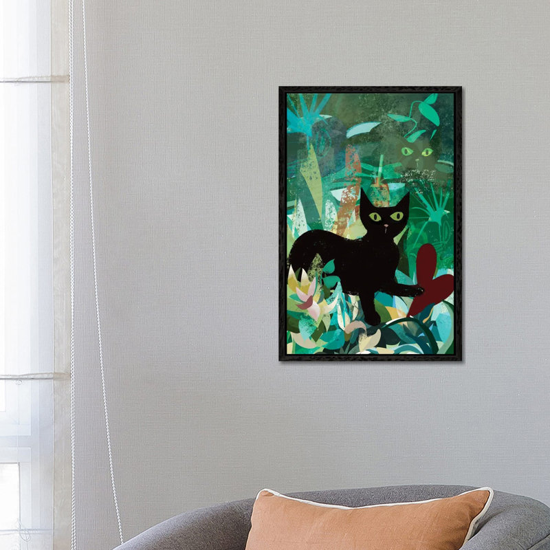 Emerald Intuition by Year Of The Cat - Gallery-Wrapped Canvas Giclée on Canvas, 66.04 cm H x 45.72 cm W, Black Framed
