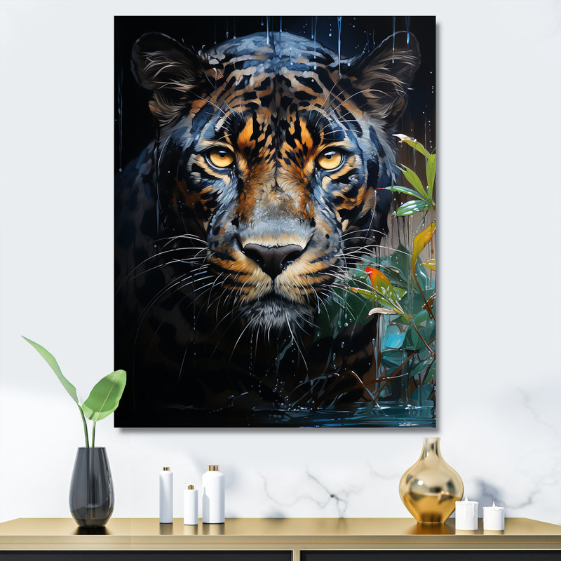 Enchanted Panther Jungle Realm I, H 20 po x l 12 po x P 1 po, Toile tendue