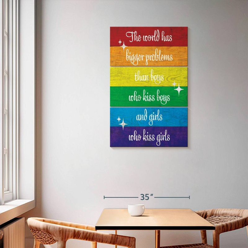 Tergel Bigger Problems Than Pride, 57" H x 36" W