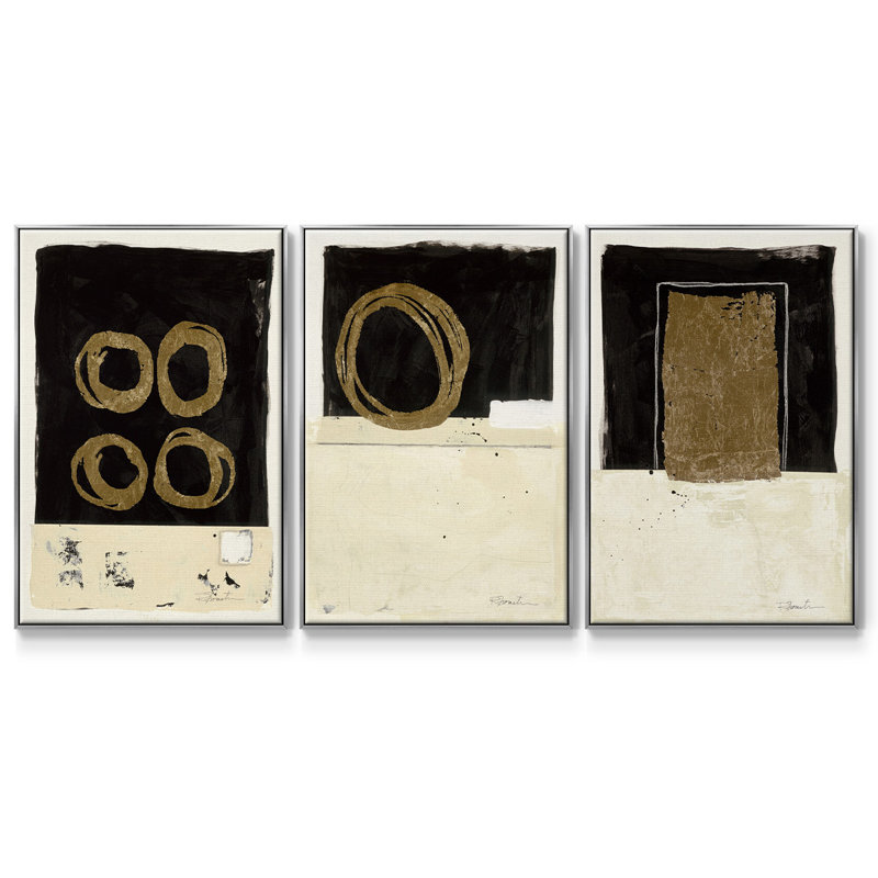 Ensemble de 3 pièces sur pied debout, Argent, H 27 po x l 54 po