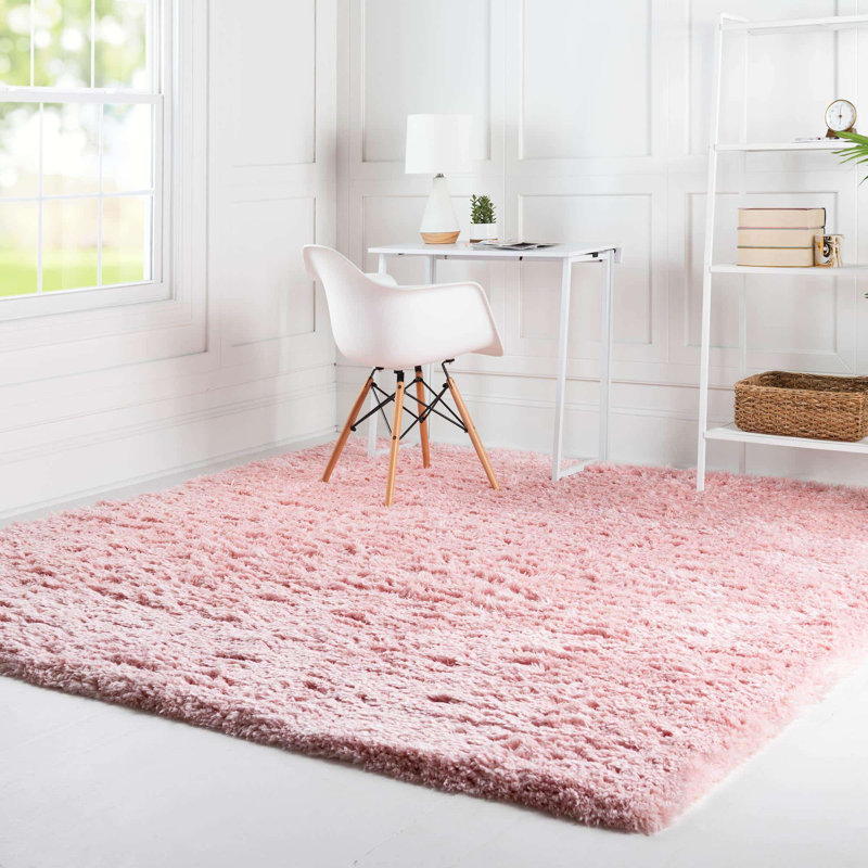 Hermina Light Pink Area Rug, Square 8'