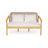 Douglas Outdoor 2-Piece Acacia Wood Conversation Set