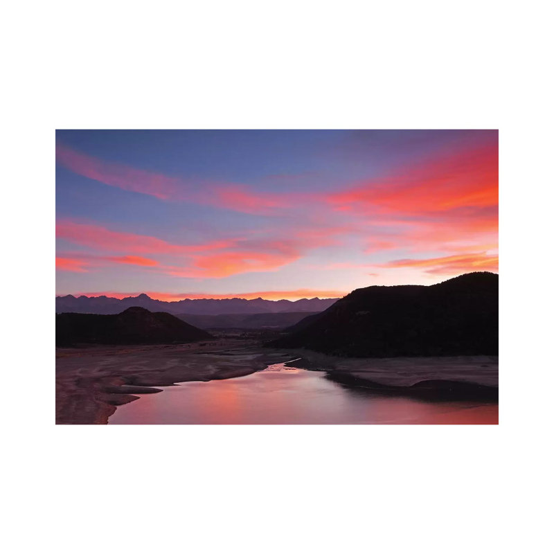 San Juan Mountain Sunset by Brian Wolf - Wrapped Canvas Print