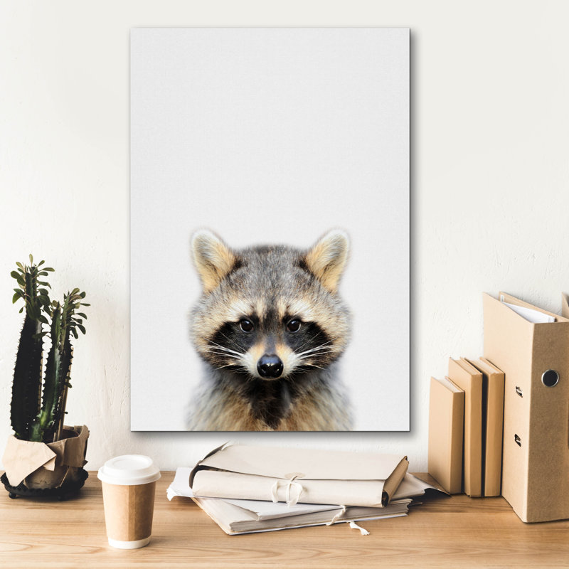 «Raccoon» par Taï Prints, toile murale «Raccoon» par Taï Prints, H 26 po x l 18 po