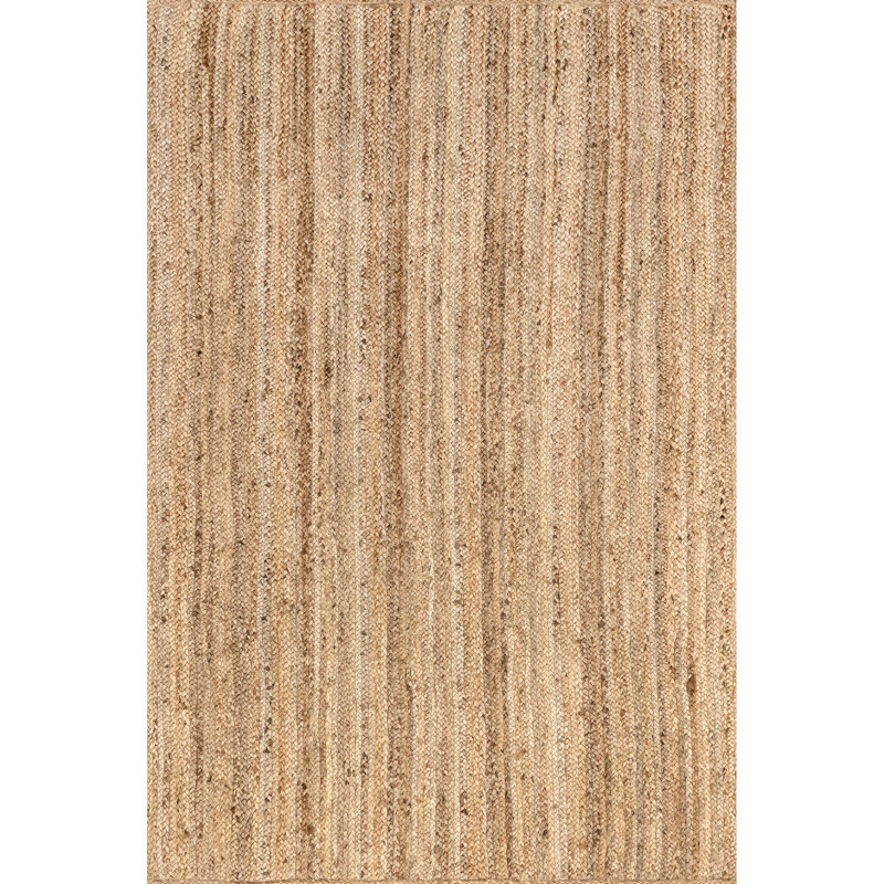 Aevry Natural Jute Area Rug, Rectangle 12' x 18'