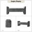 Banc rembourré en tissu 57 po Elizabeth-1698964365