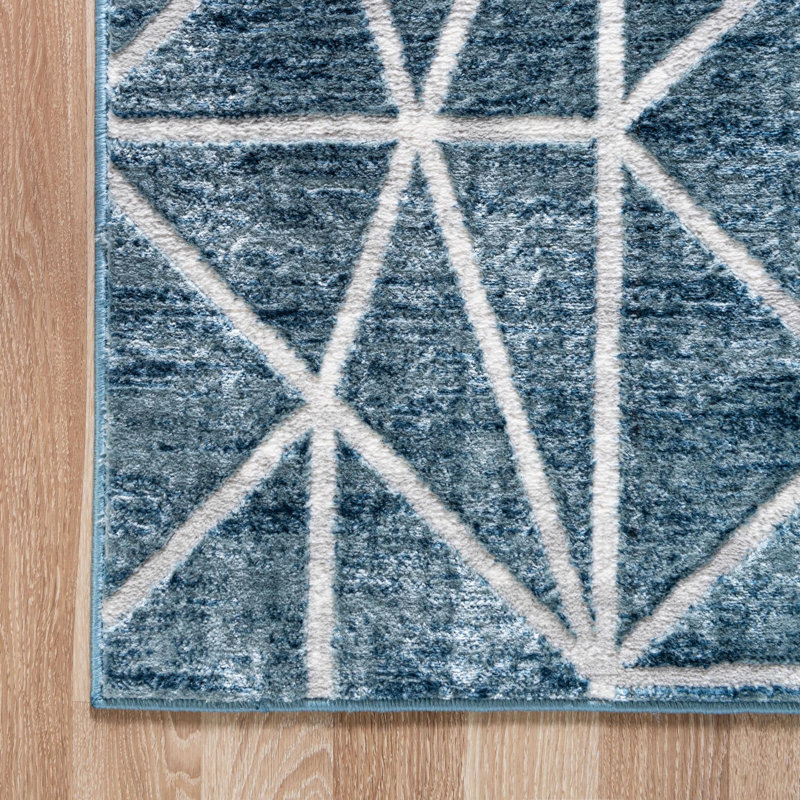 Eshin Geometric Indoor Rug, Square 5'3"
