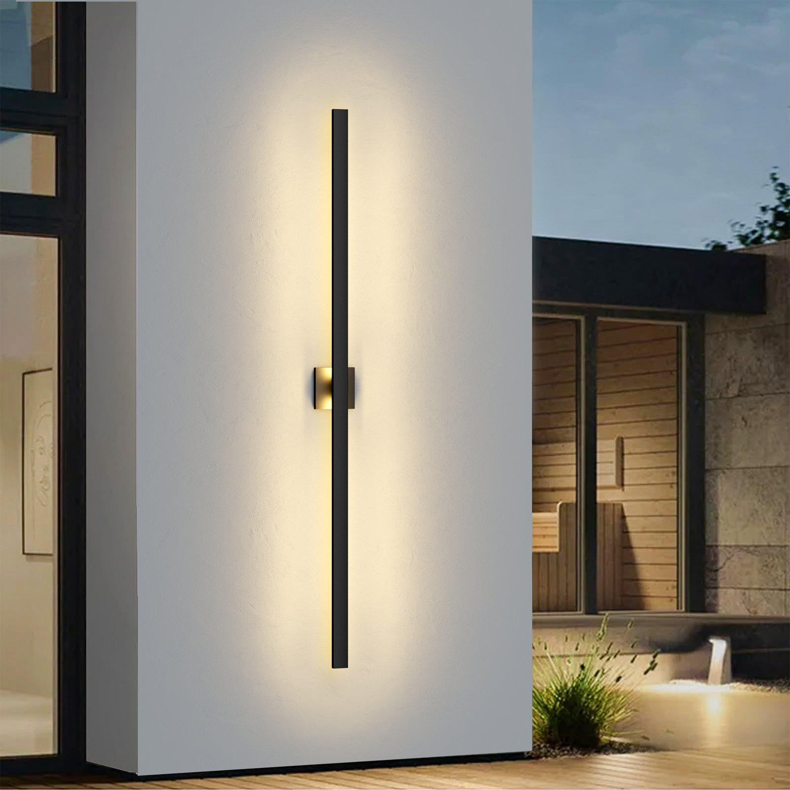 Latitude Run® Outdoor Sconce, 63" Height