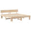Bed Frame with Headboard Solid Pine Wood-313645404