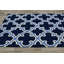 Tapis bleu marine / blanc Bodmin-19346903
