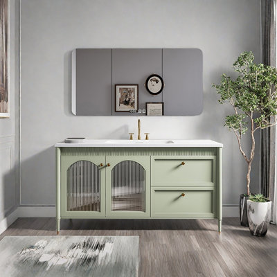 French cream-style bathroom cabinet