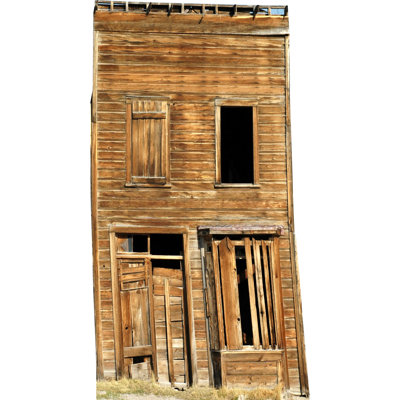Western Rustic 1800S Ghost Town Old Building 84" Cardboard Standup