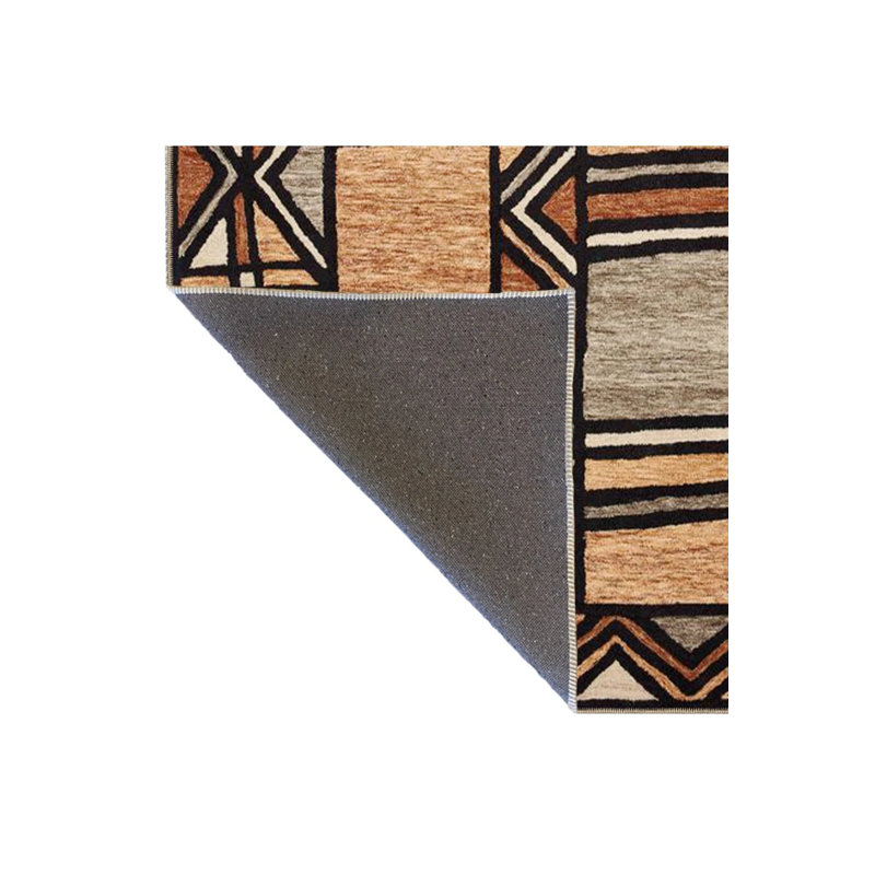 Tapis tissé à motif géométrique coloré, Tapis de couloir 3 pi 4 po x 9 pi 11 po