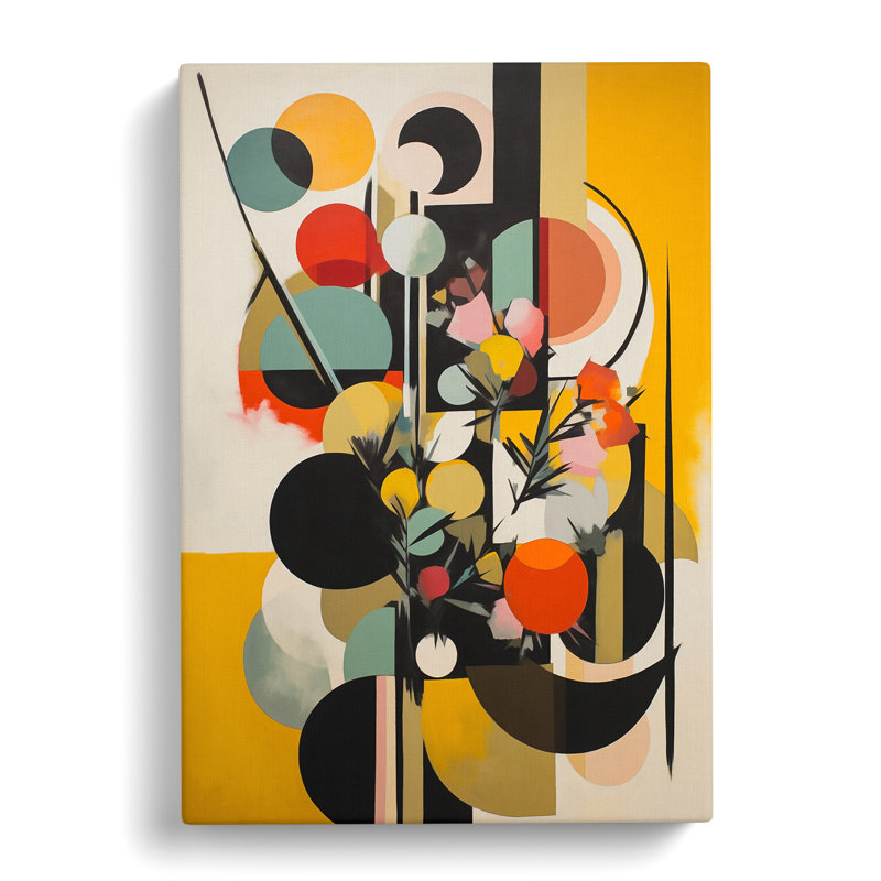 Bauhaus Flowers Vol.5 - Wrapped Canvas, 76cm H x 50cm W x 3cm D