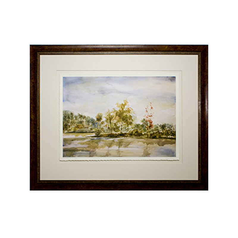 Shadows On The Lake Print by Daughdrill