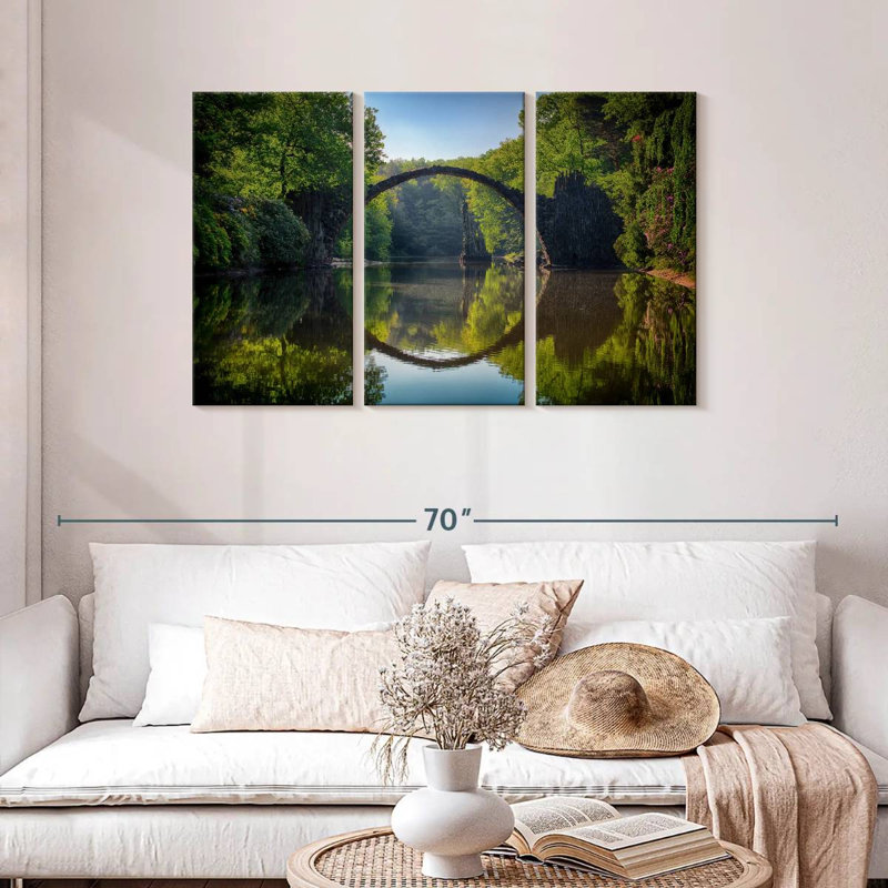 Lilie Bridge Reflection, H 28 po x l 45 po