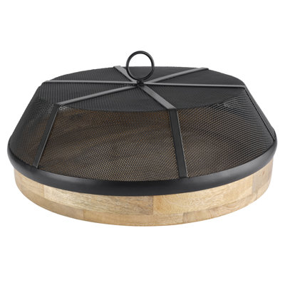 Gourmet Basics by Mikasa Wooden Round Lazy Susan with Cover