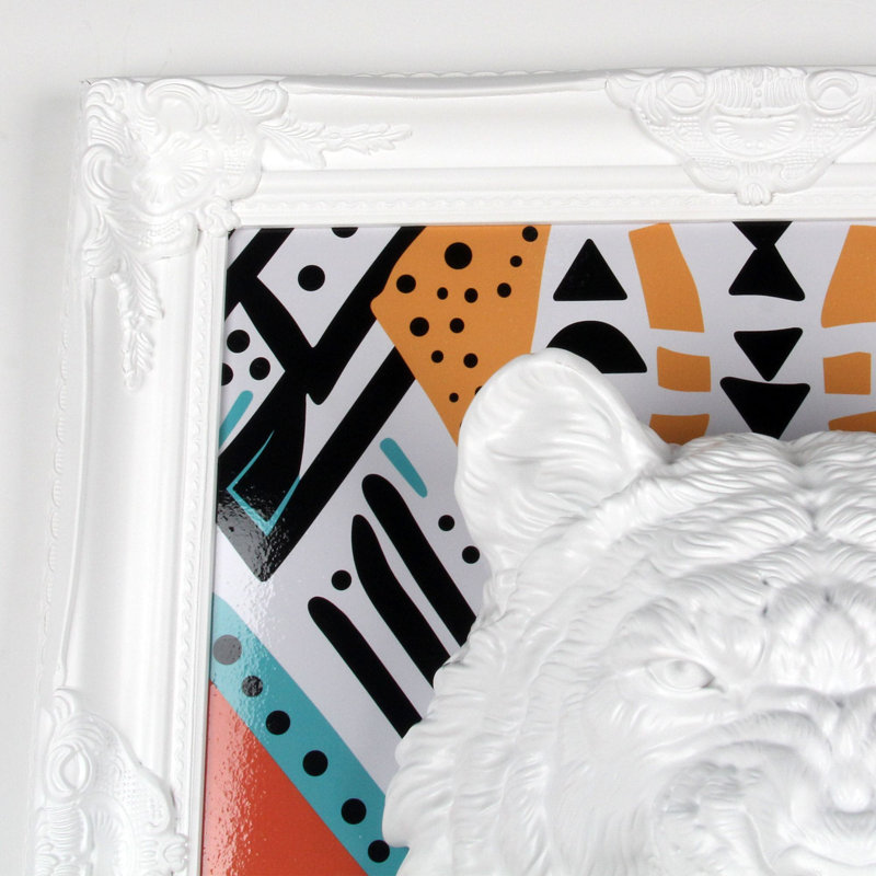 Open Corner Frame Print on Wood