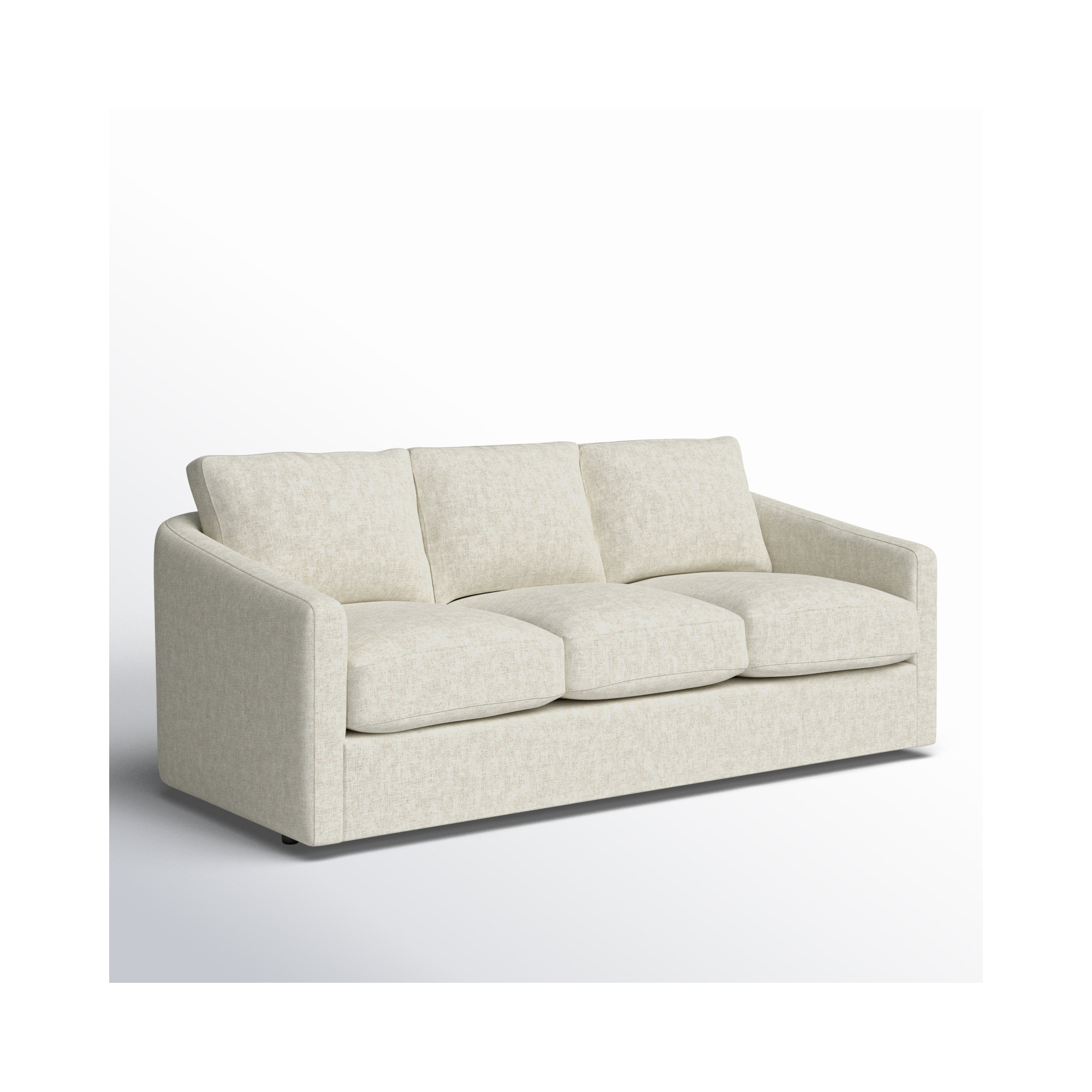 Minty 84'' Upholstered Sofa, Hillman 10 White