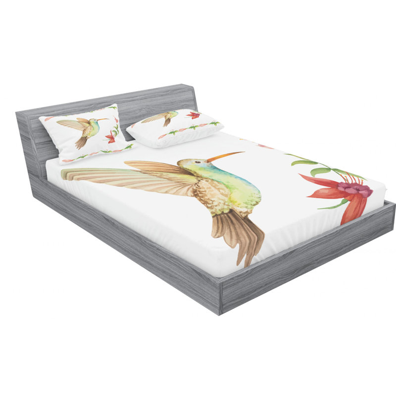 Microfiber Sheet Set, Queen Sheet Set with Fitted Sheet