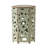 Patio Side Table Set With Hexagon Top and Metal Base-116118837