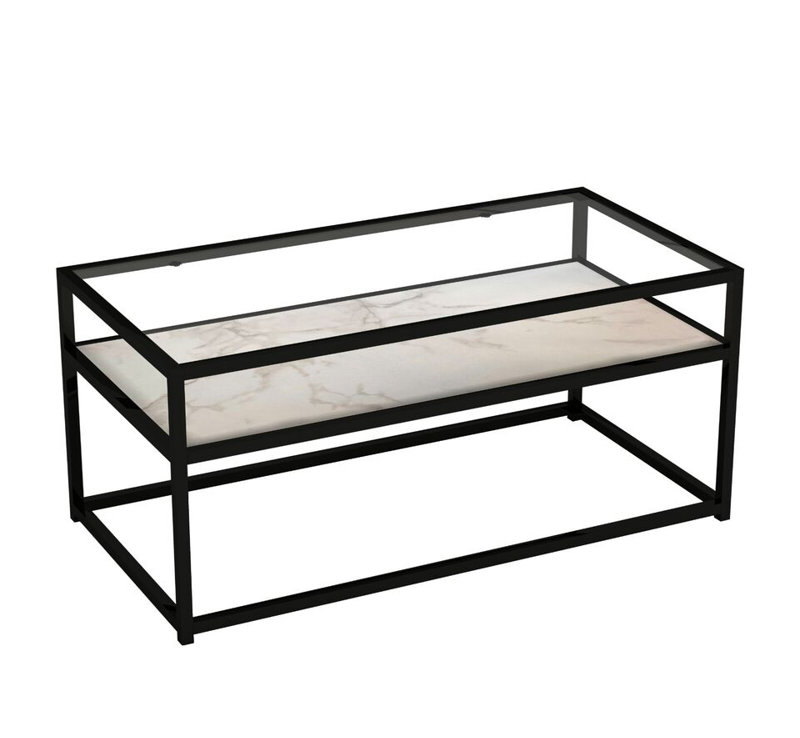 Quasha Solid Wood Four Leg Coffee Table