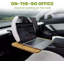 Plateau de volant double en bambou 2 en 1 pour ordinateur portable