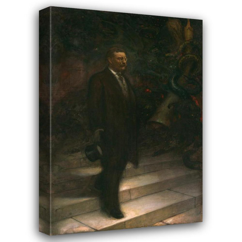"Theodore Roosevelt" par Sigismund De Ivanowski - Art sur toile tendue avec châssis, H 24 po x l 17 po