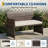 4-Piece Patio Furniture Set, PE Rattan Outdoor Conversation Set with Cushions & Tempered Glass Table, All-Weather Wicker Patio Table and Chairs Set for Patio, Porch, Backyard, Brown and Beige-1415524249