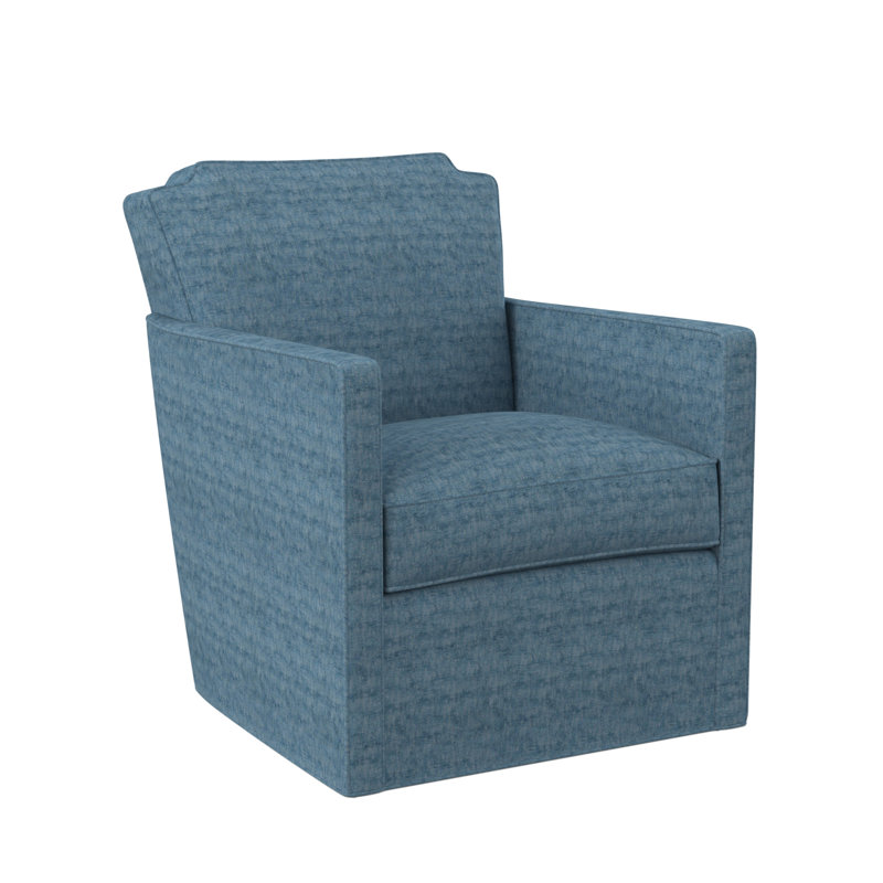Chaise pivotante Elise, Viscose océan Edworth
