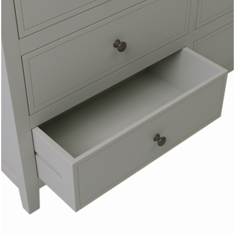 Commode 7 tiroirs en bois massif