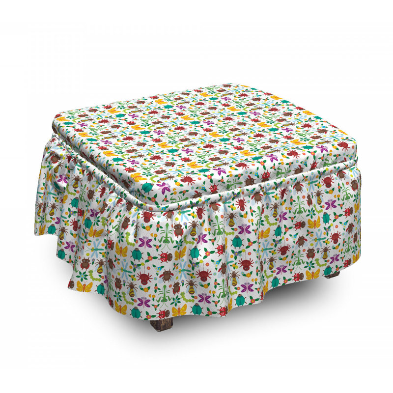 Housse pour repose-pieds de spider insectes amusants